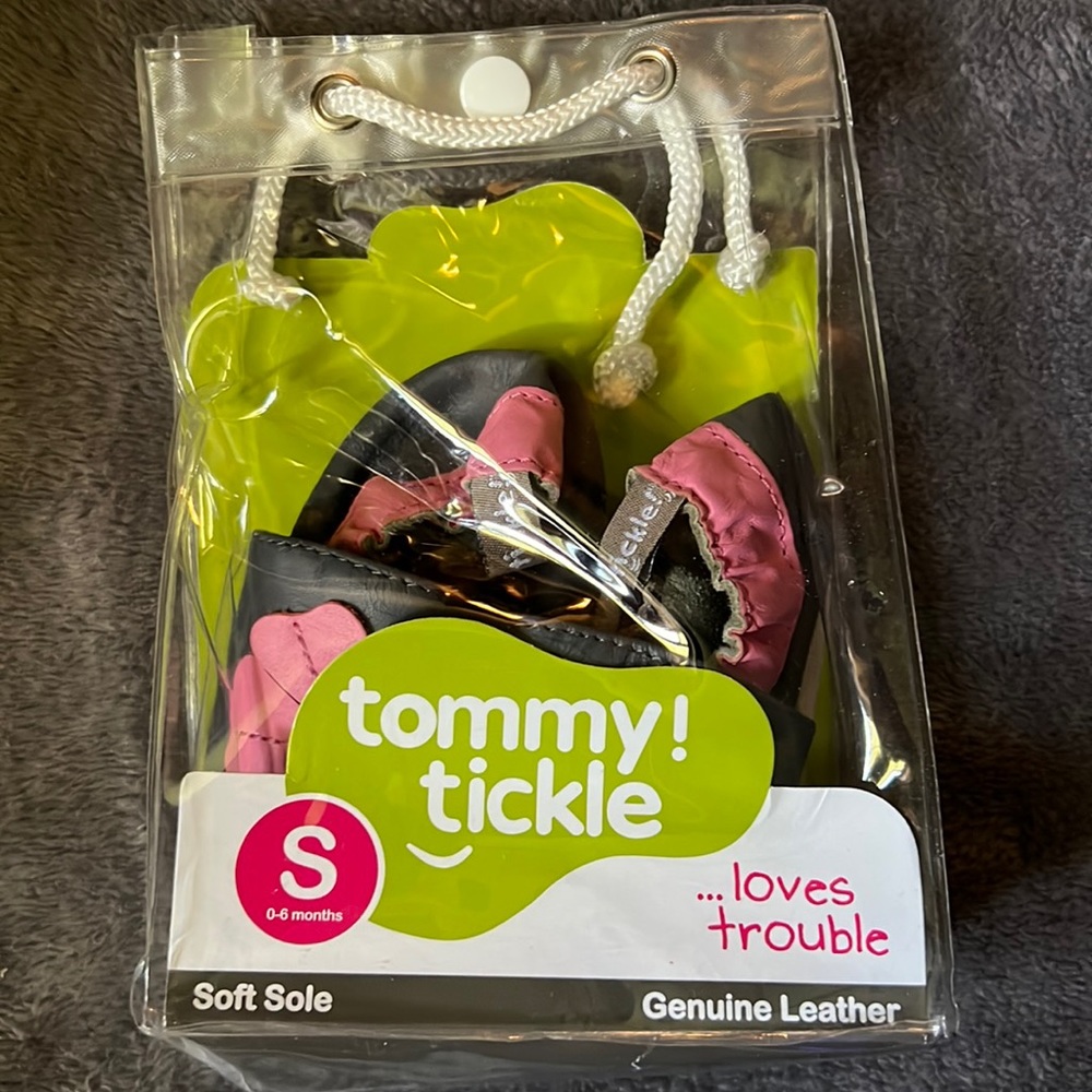 Tommy Tickle Soft Sole Infant Girls Shoes Size S 0-6 Months